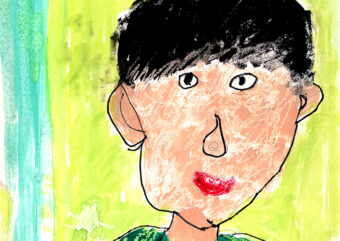 夏期講習Bコース・ずこうのきほん（小３）「自画像」