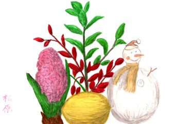 アビターレ・ヒヤシンスと雪だるま