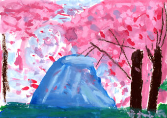 春期講習Bコースずこうのきほん（小学２年）「さくらとふじさん」