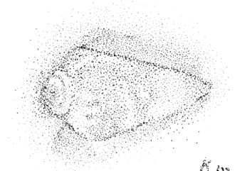 点描画の入門コース（中学３年）「ぐるぐる」