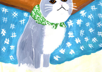 ほっとステーション・PN：さとばっか「ドロボウ猫‼フロシキの中の猫缶やチュールを出しなさい‼イヤニャー‼」